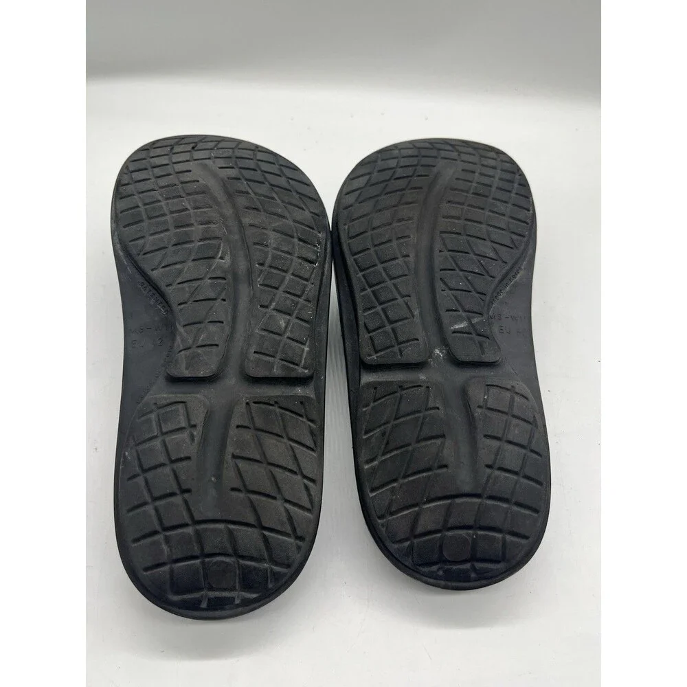 OOFOS OOriginal Black Thong Sandals Flip Flops Recovery Men's Size 9 Womens 11
